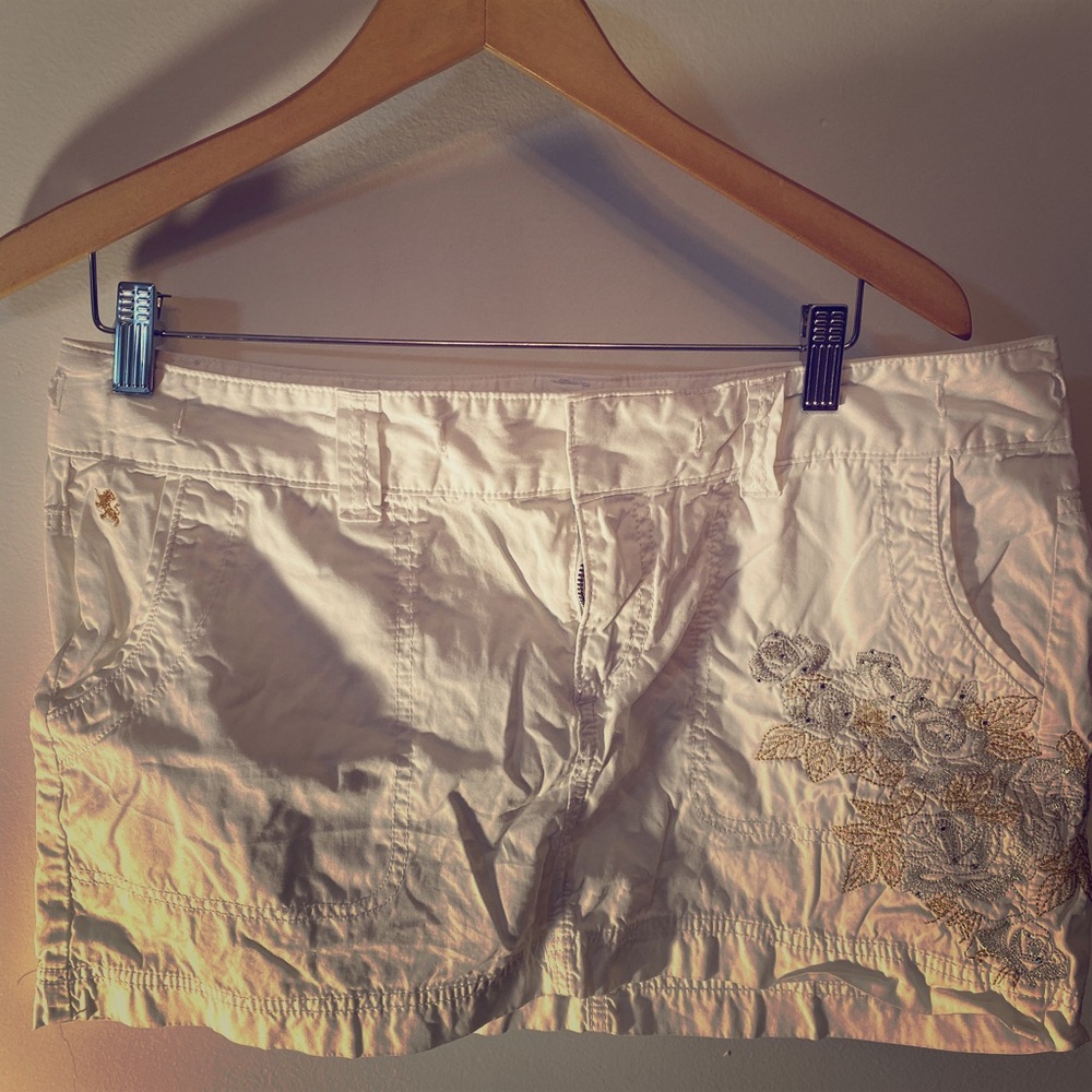 Express mini white skirt size 12